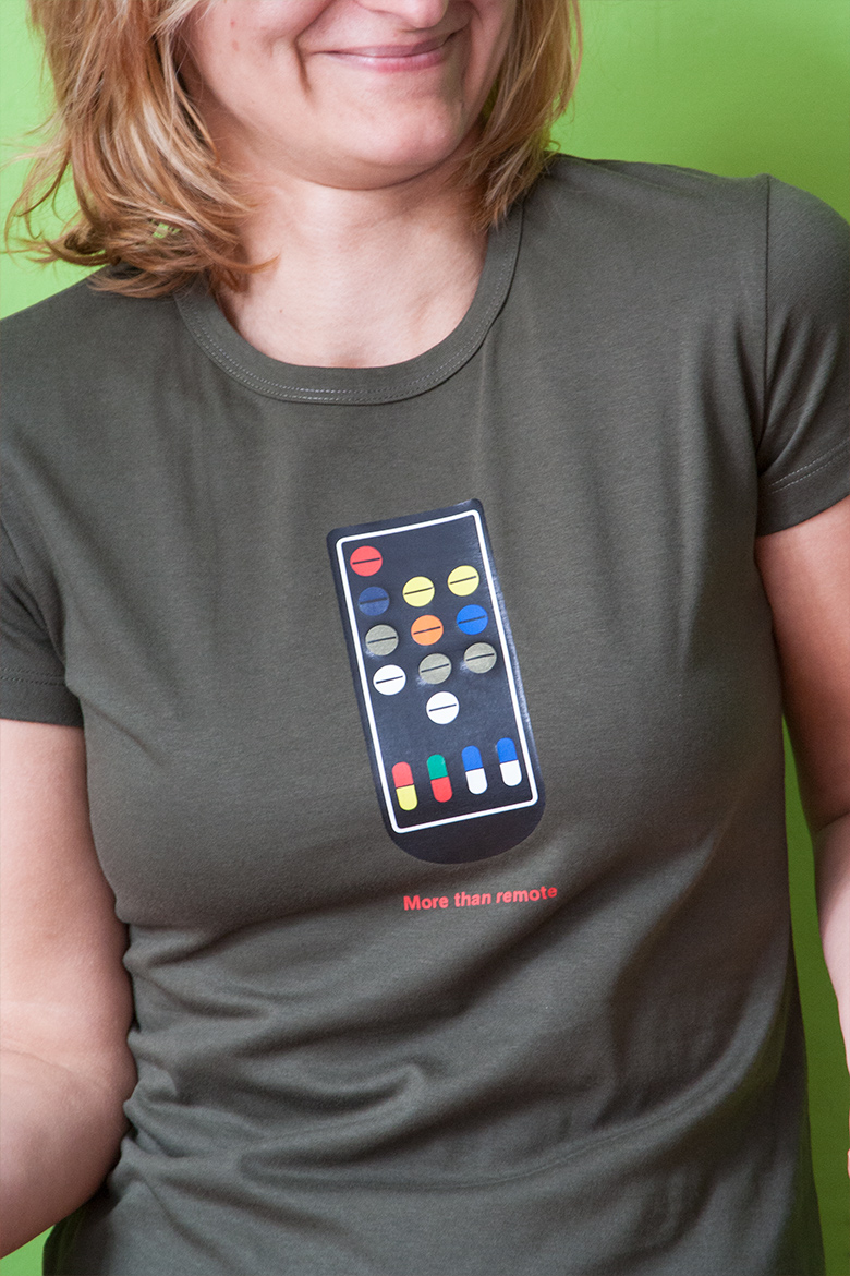 Emotions Remote - designer t-shirt by UrbanApes