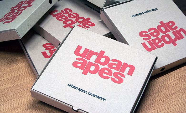 UrbanApes - the t-shirt pizza gift box